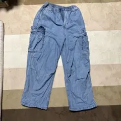 GU カーゴパンツ ライトブルー