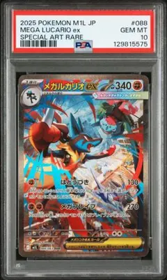 メガルカリオex SAR PSA10 メガブレイブ