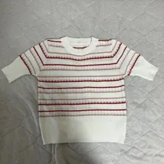 半袖ボーダーニットTシャツ Maison de Thereseのサムネイル