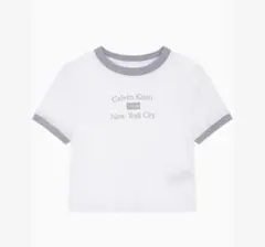 Calvin Klein 半袖Tシャツ ホワイト/グレー