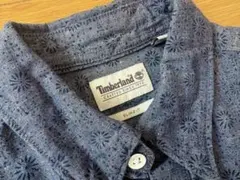 Timberland ティンバーランド　長袖シャツ デニム ブルー 花柄