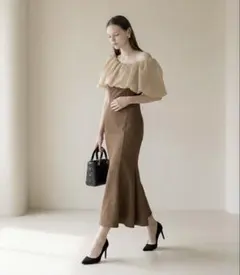 LEJA 2WAY オフショルダーパフスリーブマーメイドドレス L 美品