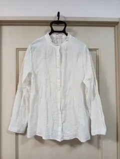 セルフサービス　襟フリルブラウス