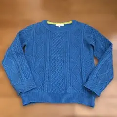 GLOBAL WORK ケーブル編みセーター L