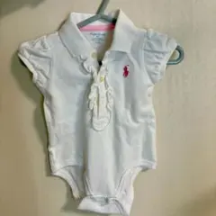 ラルフローレン　ロンパース ホワイト　3m