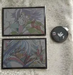 【鬼滅の刃】お楽しみくじ　冨岡義勇　缶バッジ　お裾分けポストカード2種