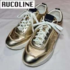 RUCOLINE ルコライン　ヒールアップシューズ　ゴールド　35のサムネイル
