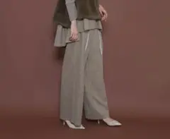 シアントーキョー　シャーリングウエストフリンジワイドパンツ