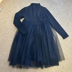 セレモニー　発表会　黒ワンピース　160