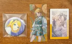 プロセカ　鏡音リン　缶バッジ　vol. 43C　エピカ　クリアしおり　3点セット