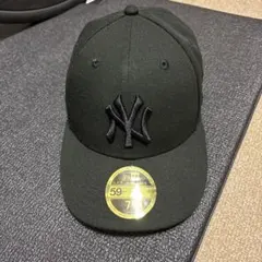 New Era 59FIFTY ブラック キャップ 7 1/4