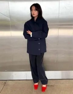 attisession バルーンパンツ　ネイビー 36