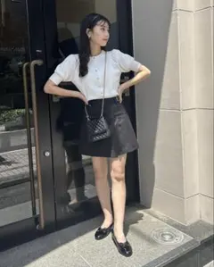 美品 ❤︎ ハートボタン前後 2way ニット サマーニット