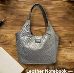 【極美品】ROOTOTE トートバッグ メタリックシルバー キルティング 幾何学のサムネイル