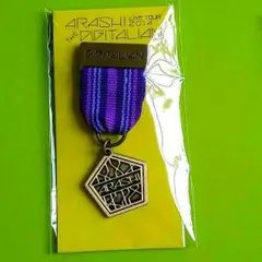 嵐 メダルブローチ 紫
