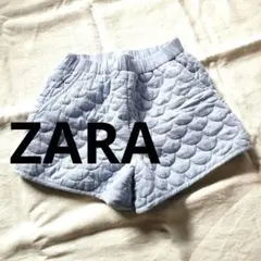 新品 ZARA キルティング ショートパンツ アイスブルー 164 女の子