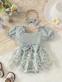 新品未使用　74-80 ロンパースドレス