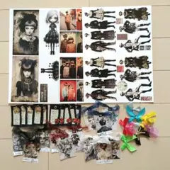★けーた様★057タグ　デニム　ロゴ　花&リボン付き　はとめ　他