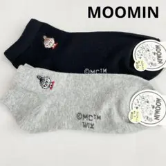 【MM41】ムーミン リトルミイ ワンポイント刺繍 スニーカーソックス 2足のサムネイル