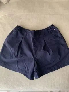 ネイビー 半ズボン ウエストゴム ポケット付き