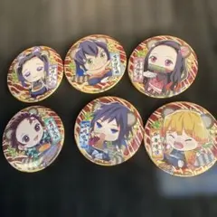 冨岡義勇 鬼滅の刃 道頓堀コラボビッグ缶バッチコンプリート６種類