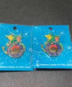 ポケモンセンター スカイツリータウン ピンバッジ ロゴピンズ レックウザ　2個