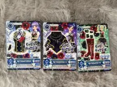 アイカツカードモノブロックセットロリゴシック　藤堂ユリカ　霧矢あおい　氷上スミレ