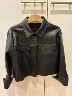 ❤︎ZARA ブラック クロップドジャケット 5-6歳❤︎