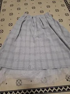 アズノウアズ チェック フレアスカート