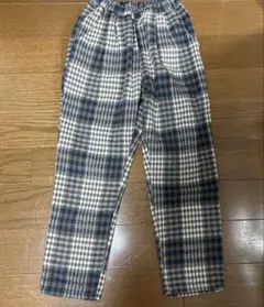リオRIO チェック柄ロングパンツ 130新品
