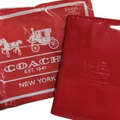 COACH 赤 付箋 万能ケースセット