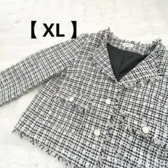 ツイードジャケット レディース XL 新品 未使用 入園式 入学式 結婚式