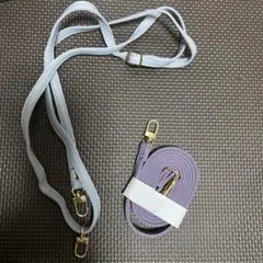 2点！レザー調 携帯ストラップ ショルダー ヒモ スマホ 金具 ハンドストラップ