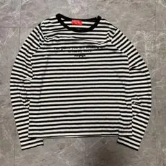 repipi armario 長袖Tシャツ M 黒白ストライプ g65