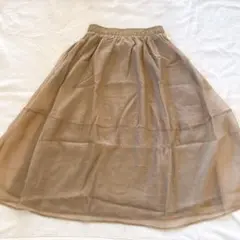 スカート ロング レディース チュール ボトムス フレアスカート ロング丈