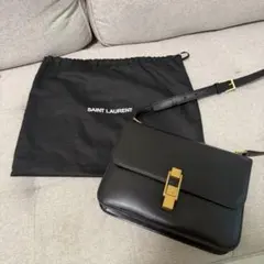 新品 Saint Laurent サンローラン カレ ボックス 黒 ブラックのサムネイル