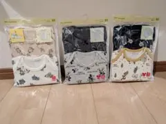 新品未開封　ユニクロ　長袖　ボディースーツ　肌着　80cm 2枚入り　3セット