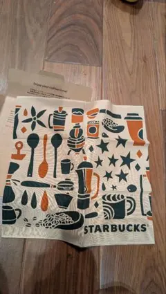 新品スターバックス　コーヒー手ぬぐいケース付き