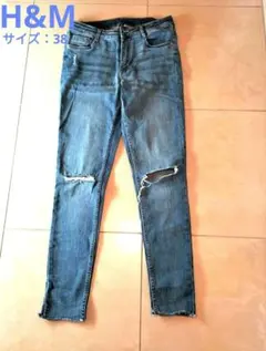 新品未使用✨H&M ダメージスキニージーンズ US 8