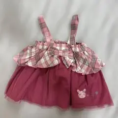 coeur a coeur チェック柄 ワンピース　サイズ80のサムネイル