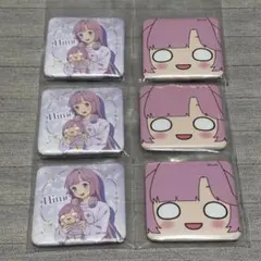 蓮ノ空 セガ ラッキーくじ E賞 スクエア缶バッジ 安養寺姫芽 3個セット