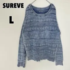 ♥SUREVE♥ シュリーブ (L) オルテガ柄 ニット ネイティブ