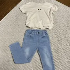 ブランシェス　デニムパンツ100 Tシャツのサムネイル