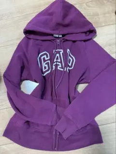 GAP パープル フルジップパーカー　平成　Y2k グランジ　ギャル　海外ガール