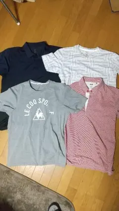 LE COQ SPORTIFTシャツ１枚ユニクロポロシャツ２枚Tシャツ１枚セット