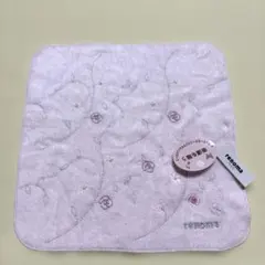 renoma PARIS タオルハンカチ 薔薇刺繍　(24.5✖️24.5)ｃｍのサムネイル