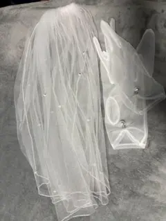 ウェディングベールとグローブセット