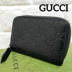 GUCCI コインケース 小銭入れ 255452 シマ GGシグネチャー レザー