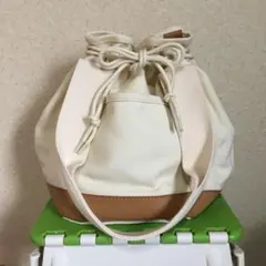 スタディオクリップ kazumiさんコラボ 丸底キャンバスバッグ