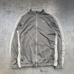 T*M様 Nike フルジップブルゾン　トラックジャケット　グレー　刺繍ロゴ　ド